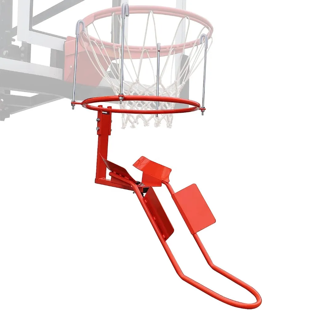 Steel heavy duty return system for basketball hoops